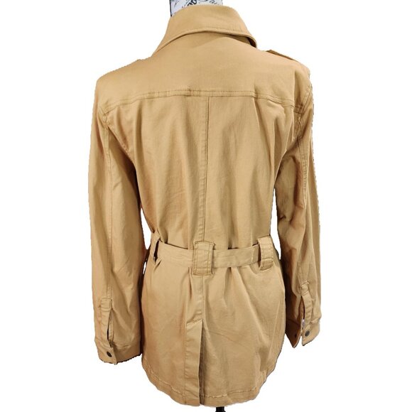 MARKET & SPRUCE NWOT Mustard Yellow Bambi Safari-Style Jacket Size 2 - Picture 11 of 11